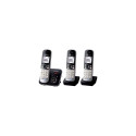 Panasonic KX-TG6823GB telephone DECT telephone Caller ID Black, Silver