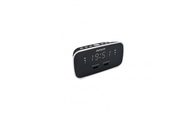 Aiwa CRU-19BK alarm clock Digital alarm clock Black