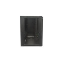 Intellinet Network Cabinet, Wall Mount (Standard), 12U, Usable Depth 260mm/Width 510mm, Black, Flatp