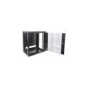 Intellinet Network Cabinet, Wall Mount (Standard), 12U, Usable Depth 260mm/Width 510mm, Black, Flatp