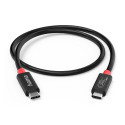 USB-kaabel Hama 2.0m must USB-C USB4 Gen2 Type-C pistik, max 20Gbit/s, video kuni 7680x4320 (8K), 5A