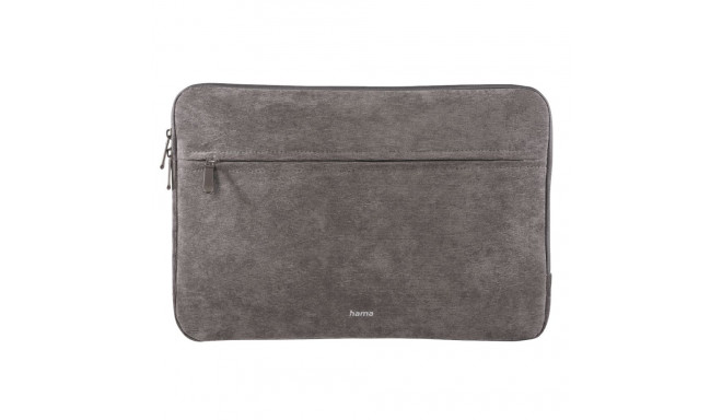 Sülearvuti ümbris Hama Cali Laptop Sleeve 13.3"-14.1" , tumehall, lukuga, sisemõõt 37 x 1 x 27 cm, 2