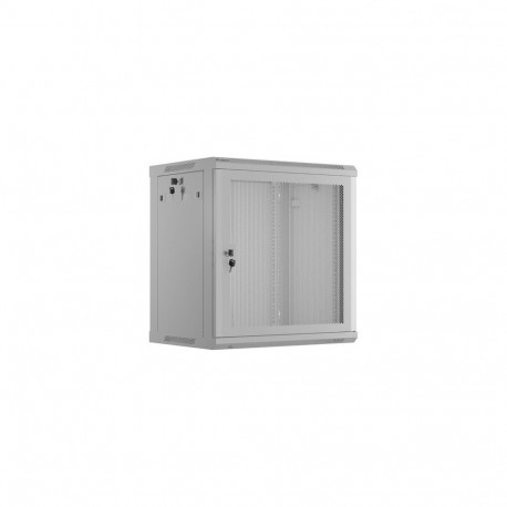 RACK CABINET 19" WALL-MOUNT 12U/600X450 (FLAT PACK) WITH PERFORATED DOOR GREY LANBERG
