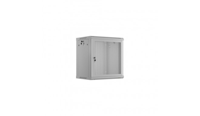 RACK CABINET 19" WALL-MOUNT 12U/600X450 WITH PERFORATED DOOR GREY LANBERG (FLAT PACK)