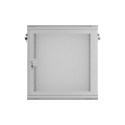 RACK CABINET 19" WALL-MOUNT 12U/600X450 WITH PERFORATED DOOR GREY LANBERG (FLAT PACK)