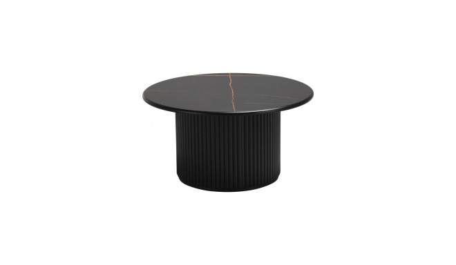 Diivanilaud Round Ø 80 cm, must