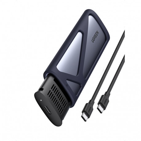 SSD kõvaketta korpus M.2 NVMe SATA 3.0 10Gbps (USB-C 3.1 Gen2 sisend), hall