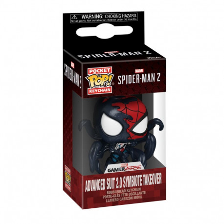 FUNKO POP! Võtmehoidja: Marvel: Spider-Man 2 - Advanced Suit 2.0 (Symbiote Takeover)