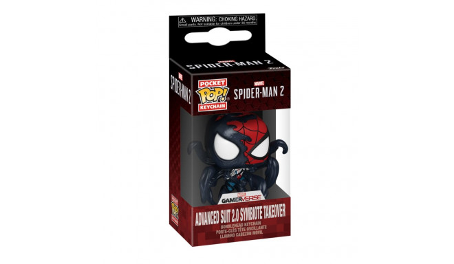 FUNKO POP! atslēgu piekariņš: Marvel: Spider-Man 2 - Advanced Suit 2.0 (Symbiote Takeover)