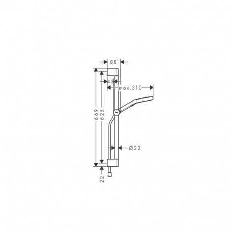 Hansgrohe Rainfinity 130 3jet EcoSmart dušikomplekt dušitoruga S Puro 65 cm, liuguriga