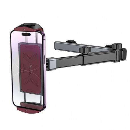 Car phone / tablet holder Hoco telescopic headrest (4,5" - 13") H69 black and red