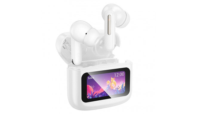 HOCO wireless earphones bluetooth with touch screen TWS EQ14 white