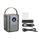 HOCO projector with Android software Wi-Fi Bluetooth 720P DT4 gray