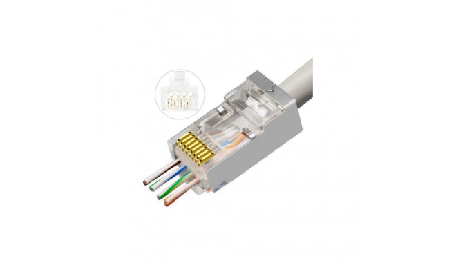 Micro Poly Rj45 MicroConnect Modular EZ Plug RJ45 CAT6a - Cables - Photopoint