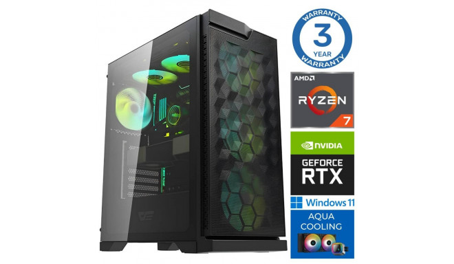 INTOP AQUA Ryzen 7 7700X 64GB DDR5 1TB SSD M.2 NVME+2TB RTX4060Ti 8GB WIN11Pro