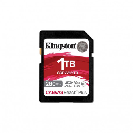 Memory Card - Kingston 1TB Canvas React Plus SDXC UHS-II 280R/150W V60