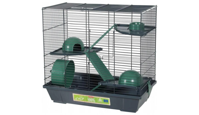 Pet Supplies - ZOLUX Hamster Cage EHOP Triple 50cm Green ZOLUX EHOP Triple Hamster Cage 50cm - Green