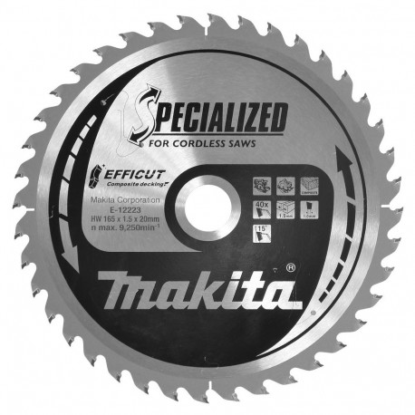 Makita E-12223 circular saw blade 16.5 cm 1 pc(s)