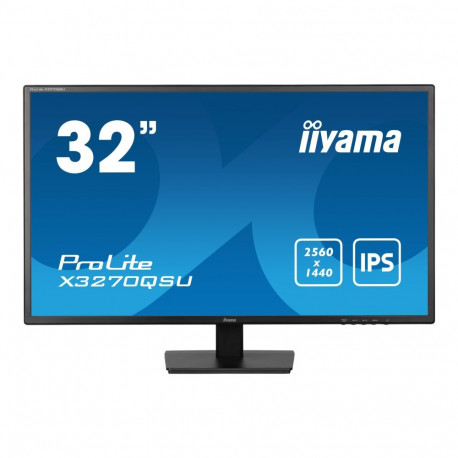 IIYAMA monitor X3270QSU-B1 32inch IPS 2560x1440 250cd/m2 3ms 2xHDMI DP USB (P)