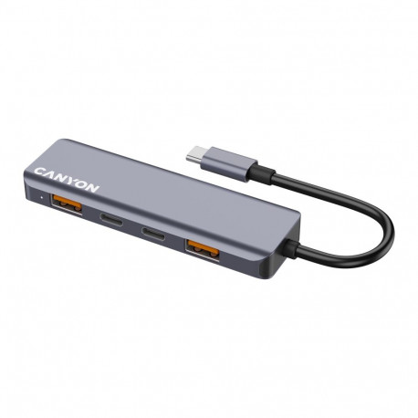 CANYON hub DS-18 5in1 USB-C Grey