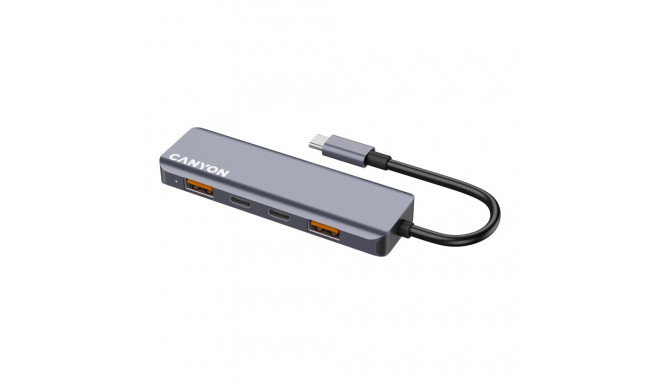 CANYON hub DS-18 5in1 USB-C Grey