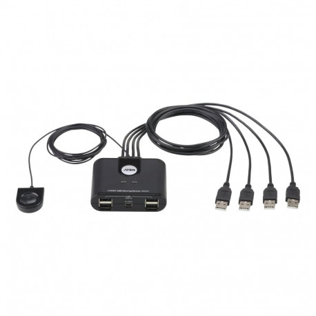 Aten 4-port USB 2.0 perifeerseadmete jagamise seade | Aten | 4 x 4 USB 2.0 perifeerseadmete jagamise