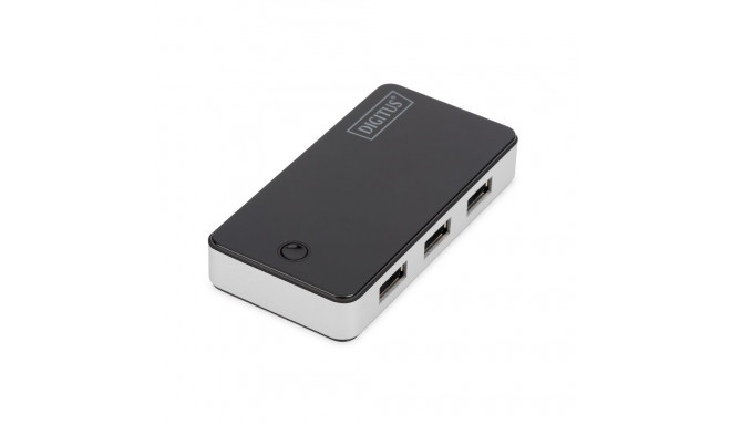 Digitus USB 3.0 jaotur, 4-porti must