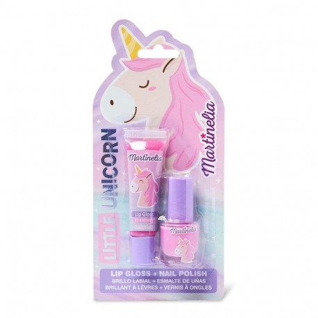 MARTINELIA LITTLE UNICORN BRILLO DE LABIOS 1UN + LACAS DE UÑAS 1U.