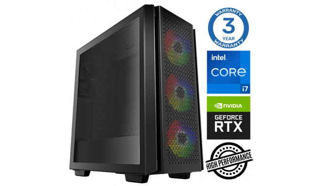 INTOP i7-12700F 16GB 1TB SSD M.2 NVME+2TB RTX3050 8GB no-OS