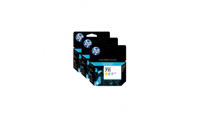 Tindikassett HP No.711 (CZ136A) kollane 29ml 3tk OEM