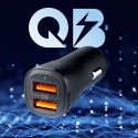 SPIGEN ESSENTIAL EV302 2-PORT CAR CHARGER 30W BLACK SPIGEN ESSENTIAL EV302 2-PORT CAR CHARGER 30W BLACK