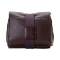 Artisan & Artist I ACAM-77 I Leather Pouch in Kipskin Leather (S) Brown