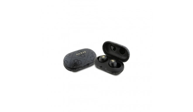 Guess 4G Metal TWS Headphones with ENC Charging Station - Black