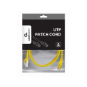 PATCH CABLE CAT6 UTP 0.5M/YELLOW PP6U-0.5M/Y GEMBIRD