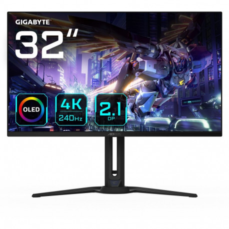 "GIGABYTE AORUS FO32U2P 80,01cm 31,5Zoll OLED 3840x2160 UHD 240Hz 250cd/m2 2xHDMI 2.1 1xDP 2.1 1xDP 