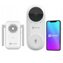 Ezviz DB2C Умный Беспроводной HD 1080p Видеозвонок с Батарейным Модулем и Звуковым Устройством – Бел