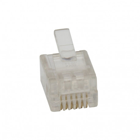 1256# telefonipistik 6p6c (rj12) 100 tk