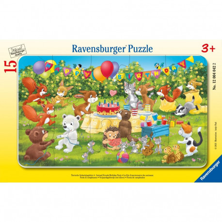 Ravensburger plaatpusle 15 tk: loomade sünnipäev