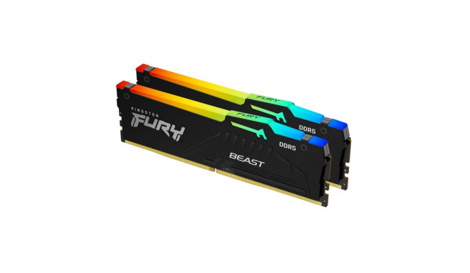 Kingston Technology FURY Beast 64GB 6000MT/s DDR5 CL30 DIMM (Kit of 2) RGB XMP