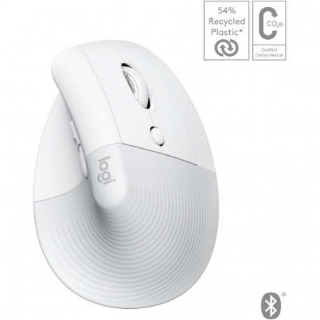 "LOGITECH Lift for Mac Vertical mouse ergonomic optical 6 buttons wireless Bluetooth Bolt USB receiv