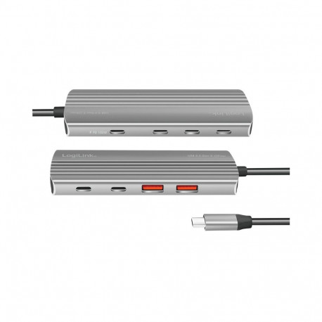 USB jaotur USB3.2 2x USB-A 5xUSB-C PD 100 eriti õhuke