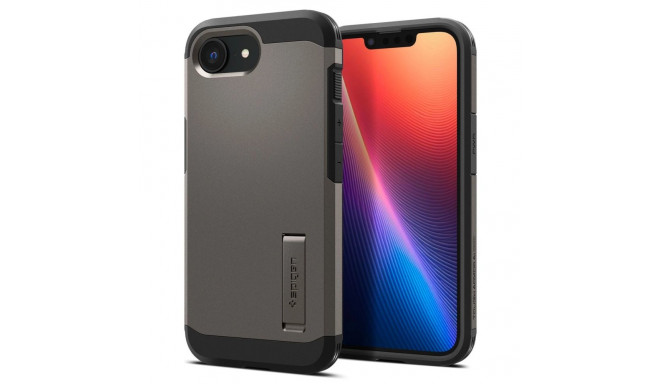 Spigen Tough Armor Case with MagSafe for iPhone 16e with Stand - Gray