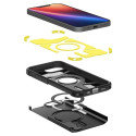 Spigen Tough Armor Case with MagSafe for iPhone 16e with Stand - Black
