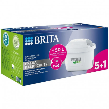 BRITA lauapealse veefiltri MAXTRA PRO filtrikassetid, 5+1 pakk