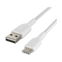 "Belkin USB-C/USB-A Kabel ummantelt, 15cm, weiß"