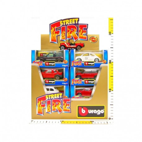 Bburago mänguauto Street Fire 143, juhuslik valik, hind 1 tk