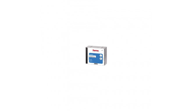 Hama 1x5 Standard CD Double Jewel Case transp/black 44745