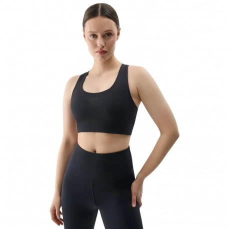 Stanik sportowy 4F F152 głęboka czerń 4FRSS25USBAF152 20S XS