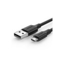 UGREEN Кабель micro USB QC 3.0 2.4A 1м черный