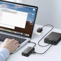 Ugreen 20265 USB-A | RJ45 1000 Mbps HUB 3x USB 3.0 võrguadapter - must